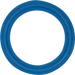 ForgeFit EPDM Tri-Clamp Gasket in 1.5" diameter, in the color Blue.