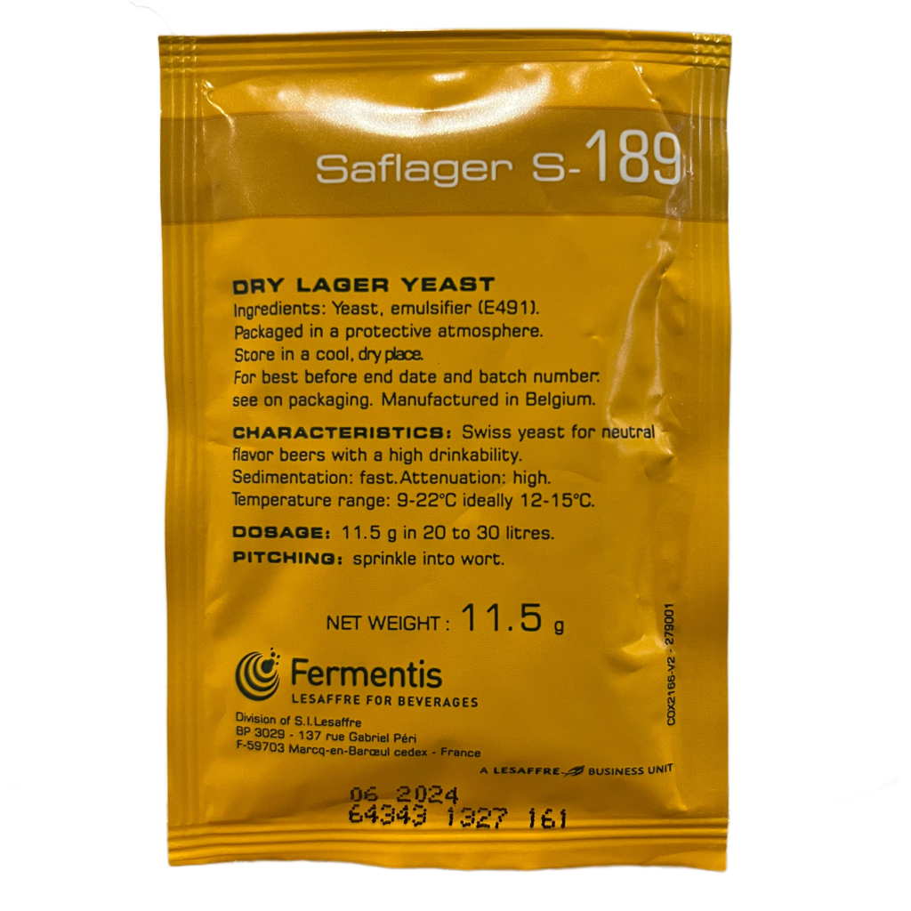 SafLager S-189 Lager Yeast 11.5 g | Smooth Swiss Lager