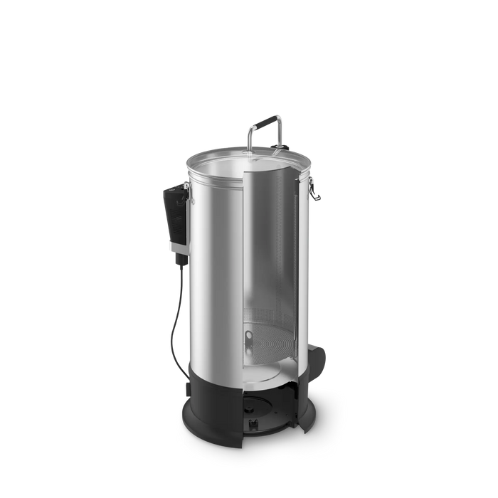 Stainless Steel Grainfather G30 v3 Beer Brewing System, cutaway view.