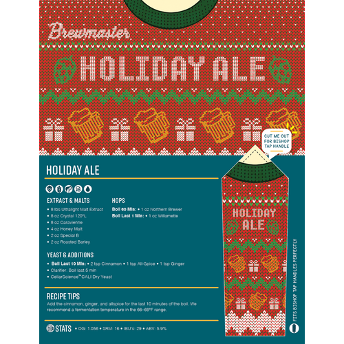 Holiday Ale | Beginner Beer Recipe Kit | 5 Gallon Brewing Kit