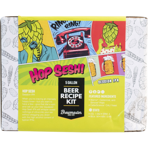 Hop Sesh IPA | Beginner Beer Recipe Kit | 5 Gallon Brewing Kit