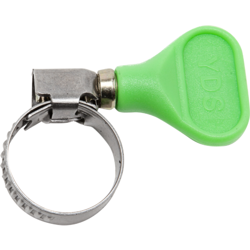 Stainless Hose Clamp 3/4 in. | Color Coded Green Tool-less Adjustment Tubing Clamp