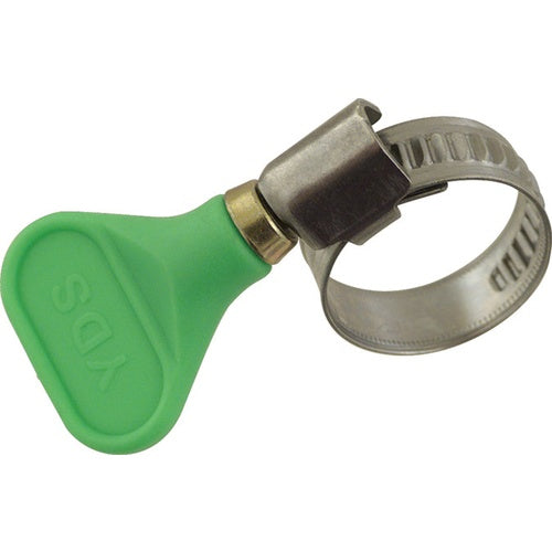 Stainless Hose Clamp 3/4 in. | Color Coded Green Tool-less Adjustment Tubing Clamp