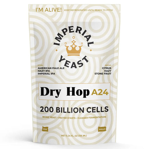 Imperial Yeast Dry Hop, liquid brewing yeast pouch for beer fermentation.