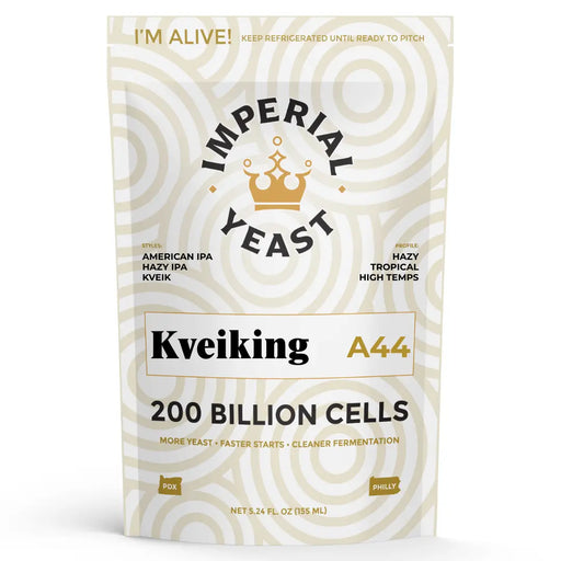 Imperial Yeast Kveiking, liquid brewing yeast pouch for beer fermentation.