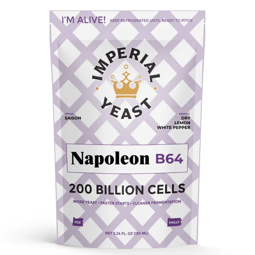 Imperial Yeast Napoleon, liquid brewing yeast pouch for beer fermentation.