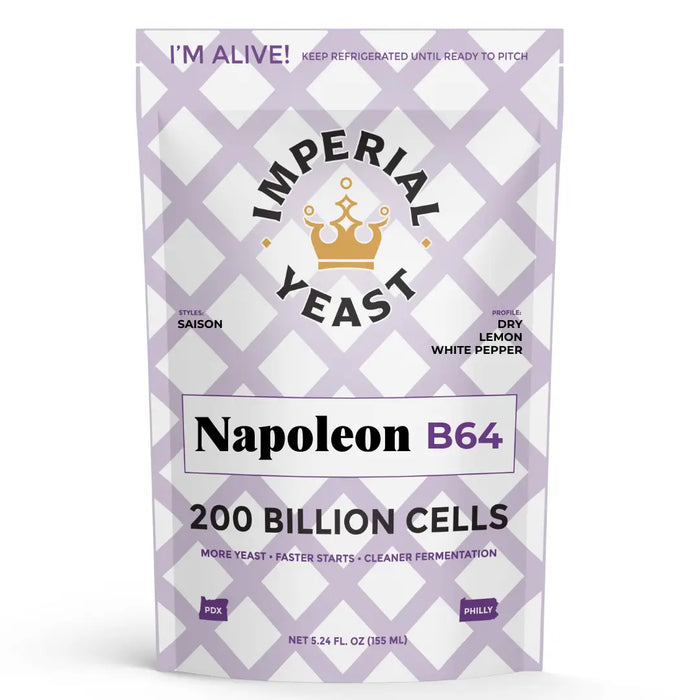 Imperial Yeast Napoleon, liquid brewing yeast pouch for beer fermentation.