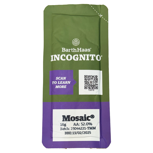 Incognito Mosaic 16 g hop extract sachet for whirlpool hop additions