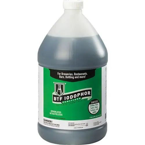 BTF Iodophor Sanitizer – Low-Foam, No-Rinse (4 oz, 16 oz, 32 oz, 1 Gallon)