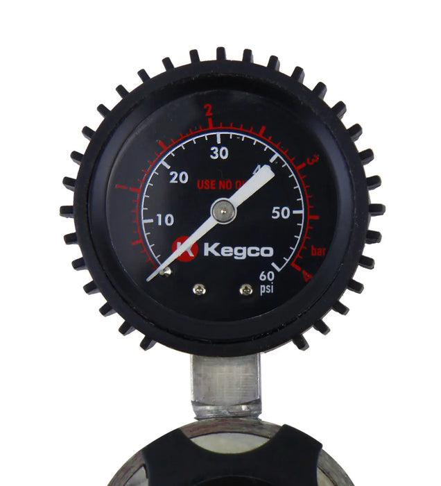 Kegco Elite Series Dual Body CO2 Regulator – Triple Gauge, Dual Output