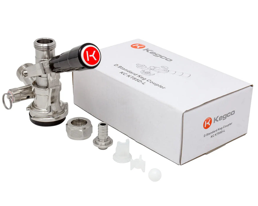 Sanke D-Style Keg Coupler | Kegco (KT85D-L) Commercial Keg Beer Tap