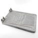 KegLand Aluminum Cold Plate for Jockey Boxes, features 2 lines with flared fittings, angled view.
