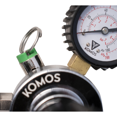 KOMOS® Premium Dual Body CO2 Regulator for Kegerators