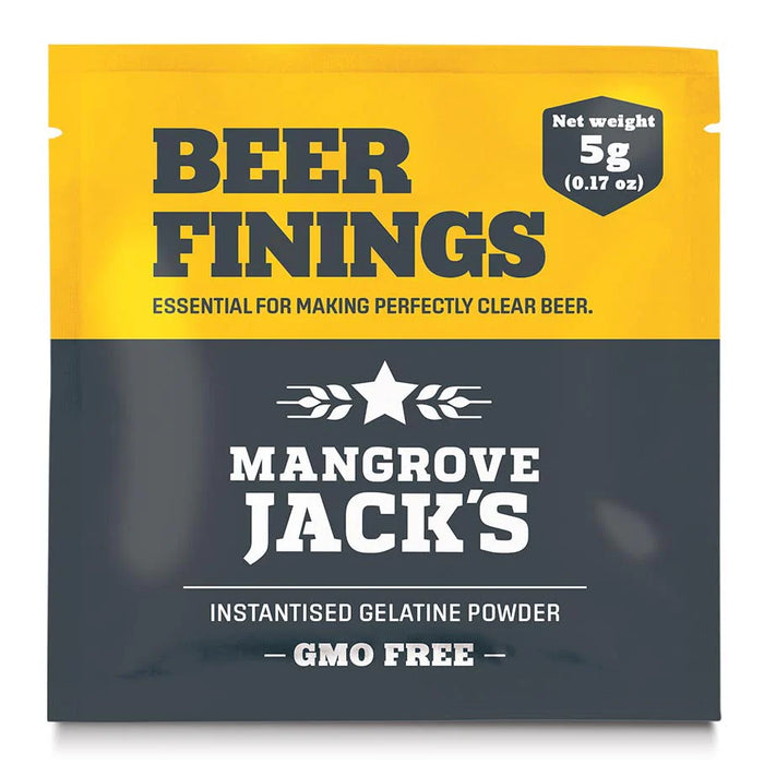 Image of Mangrove Jack's Powder Beer Finings product in a 5g sachet.