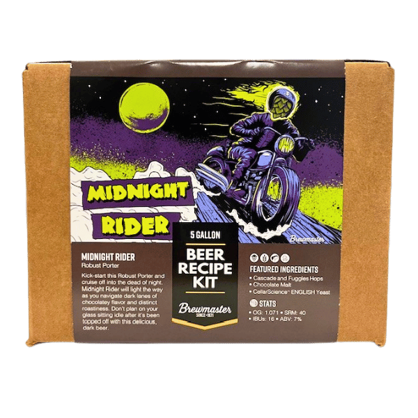 Midnight Rider Robust Porter | Beginner Beer Recipe Kit | 5 Gallon Brewing Kit