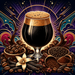 Midnight Reserve Coffee Vanilla Imperial Stout | All-grain Recipe Kit | 5 Gallons vibrant illustrated beer recipe kit artwork - SoCal Brewing Supply