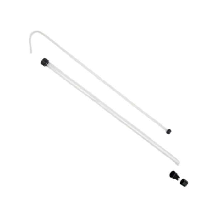 3/8" Mini Auto-Siphon for germ free transfers, exploded view.