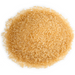 Coarse golden-brown Demerara sugar crystals for brewing