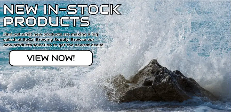 Checkout the newest products at SoCal Brewing Supply, check back frequently to see which new deals are making a splash!