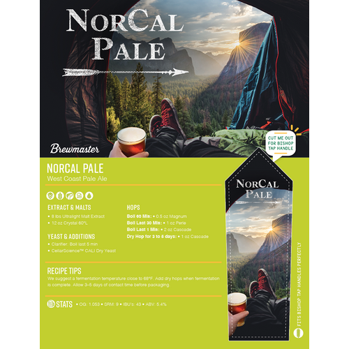 NorCal Pale | Beginner Beer Recipe Kit | West Coast Pale Ale 5 Gallon Brewing Kit