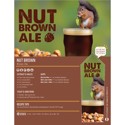 Nut Brown Ale | Beginner Beer Recipe Kit | 5 Gallon Brewing Kit