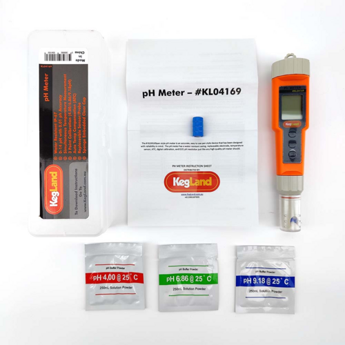 KegLand pH Meter | Digital Display Automatic Temperature Compensation