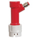Image of Gas side Pin Lock Quick Disconnect for Corny Kegs, features 1/4" Flared Threaded fitting, made by CM Becker.