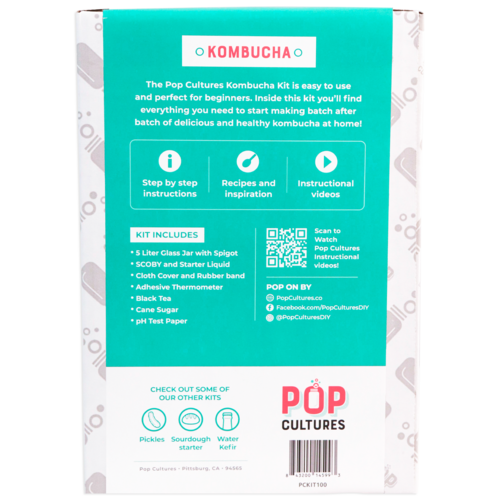 Kombucha Starter Kit | Brew Your Own Kombucha at Home | Pop Culture