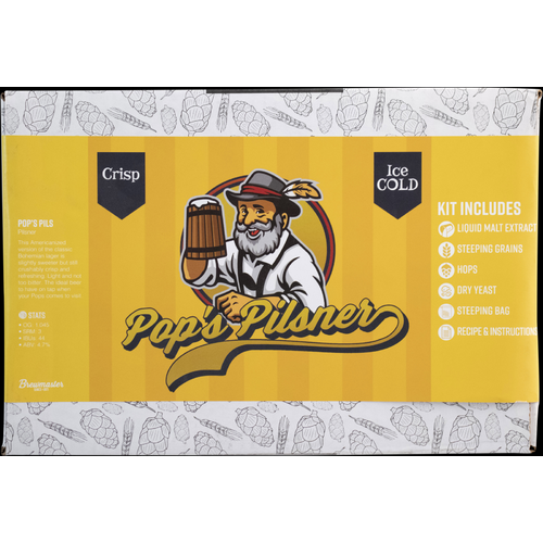 Pops Pilsner | Beginner Beer Recipe Kit | 5 Gallon Brewing Kit