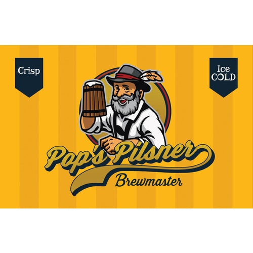 Pops Pilsner | Beginner Beer Recipe Kit | 5 Gallon Brewing Kit