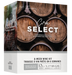 RJS Craft Winemaking Cru Select 12L six-week wine kit box with oak barrel artwork.
