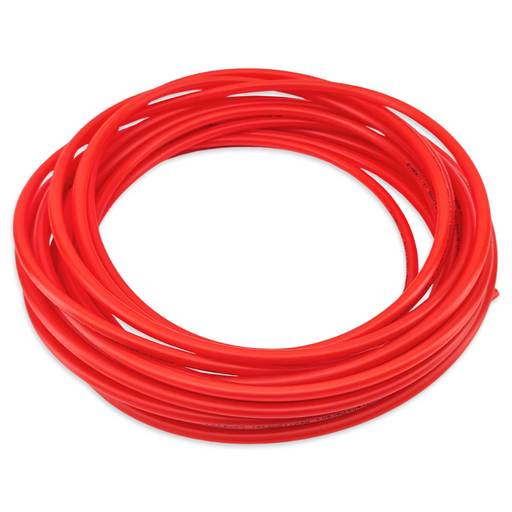 Transparent red EVABarrier draft tubing coil, 3mm ID x 6.35mm OD