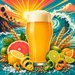 Salt & Citrus Gose | All-grain Recipe Kit | 5 Gallons vibrant illustrated beer recipe kit artwork - SoCal Brewing Supply