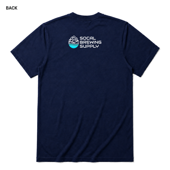 Beer Loading Navy back t-shirt mockup - SoCal Brewing Supply