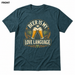 Beer Is My Love Language Heather Deep Teal front t-shirt mockup - SoCal Brewing Supply