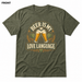 Beer Is My Love Language Heather Military Green front t-shirt mockup - SoCal Brewing Supply