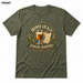 Brewed Locally, Judged Harshly Heather Military Green front t-shirt mockup - SoCal Brewing Supply