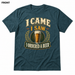 I Came, I Saw, I Ordered a Beer Heather Deep Teal front t-shirt mockup - SoCal Brewing Supply