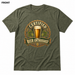 Certified Beer Enthusiast Heather Military Green front t-shirt mockup - SoCal Brewing Supply