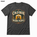 Cold Beer, Warm People Asphalt front t-shirt mockup - SoCal Brewing Supply