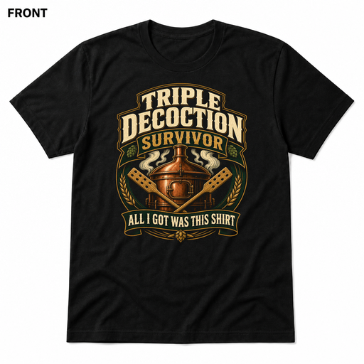 Decoction Support Group Black front t-shirt mockup - SoCal Brewing Supply