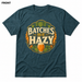Hazy Batches Heather Deep Teal front t-shirt mockup - SoCal Brewing Supply