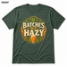 Hazy Batches Heather Forest front t-shirt mockup - SoCal Brewing Supply