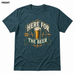 Here for the Beer Heather Deep Teal front t-shirt mockup - SoCal Brewing Supply