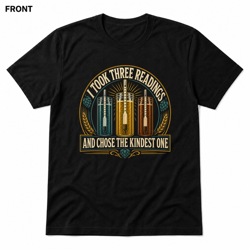 Kindest Reading Black front t-shirt mockup - SoCal Brewing Supply