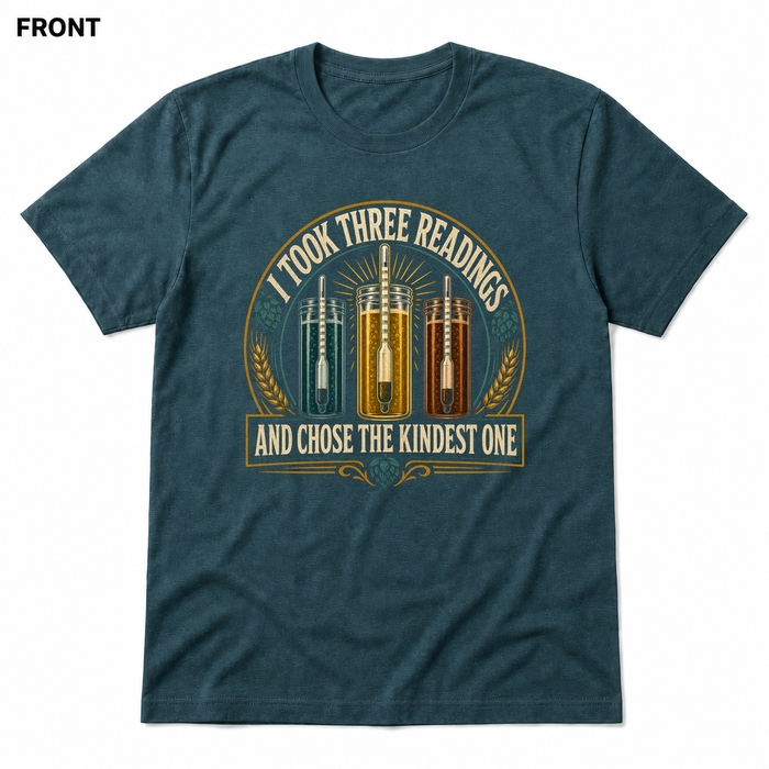 Kindest Reading Heather Deep Teal front t-shirt mockup - SoCal Brewing Supply