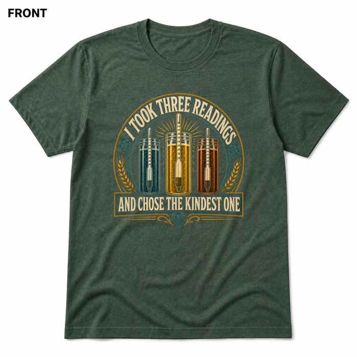 Kindest Reading Heather Forest front t-shirt mockup - SoCal Brewing Supply
