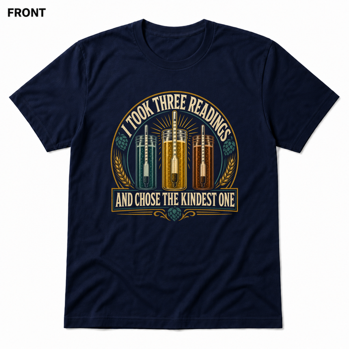 Kindest Reading Navy front t-shirt mockup - SoCal Brewing Supply