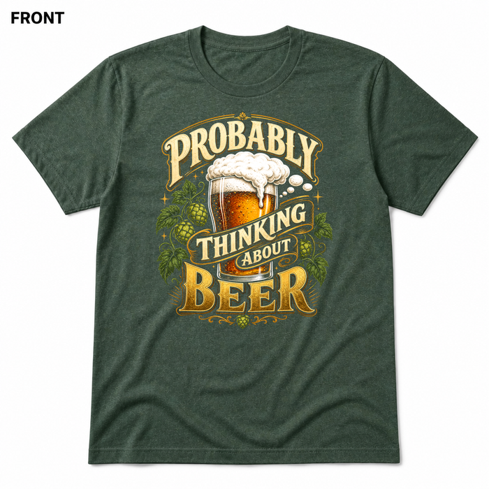 Probably Thinking About Beer Heather Forest FRONT mockup - SoCal Brewing Supply