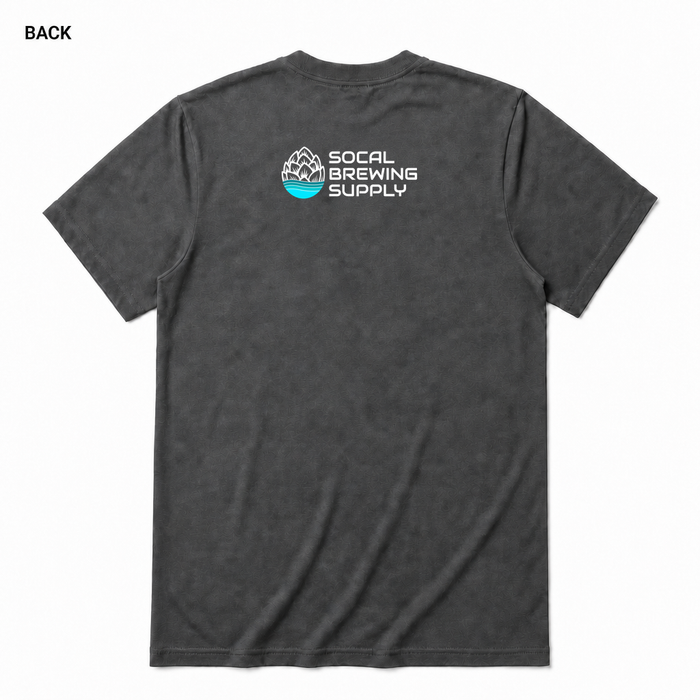 Professional Beer Appreciator Asphalt back t-shirt mockup - SoCal Brewing Supply
